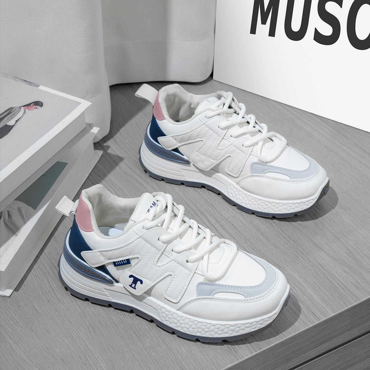 

МОДНЕ ВЗУТТЯ Чоловічі дихаючі спортивні кросівки Спортивне взуття для бігу Відкритий жіночий теніс Тренажер для тренажерного залу 40 синій