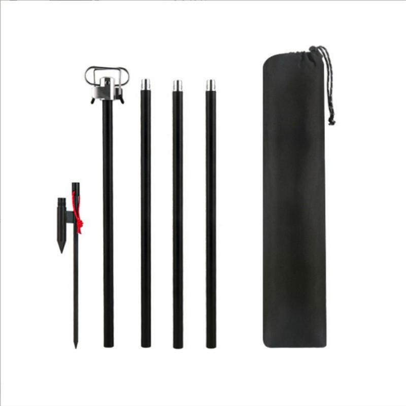 Aluminum Camping/Fishing Lantern Stand - Portable, Folding, Outdoor Lamp Pole Storage
