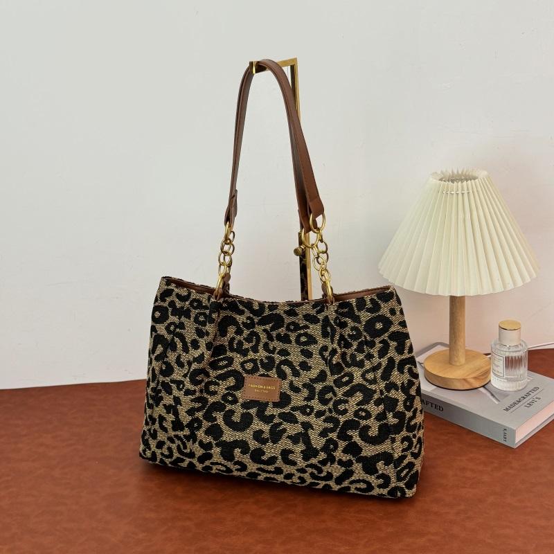 Leopard Print Shoulder Bag Women's Leopard Print Tote Bag