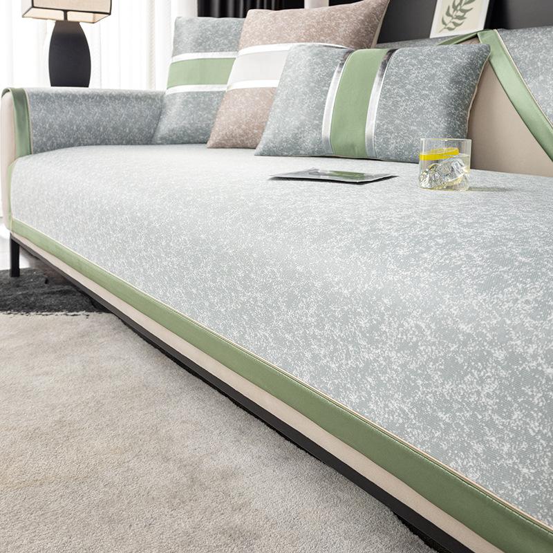 Ice Silk Cold Sofa Cushion Summer New Seat Cushion for Summer Non-Slip Summer Cool Pad Sofa Cover Cover Cloth