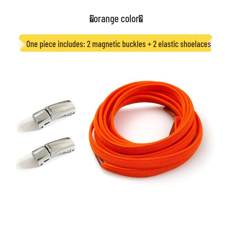 Colorful Elastic Magnetic No-Tie Shoelaces for Adults & Kids