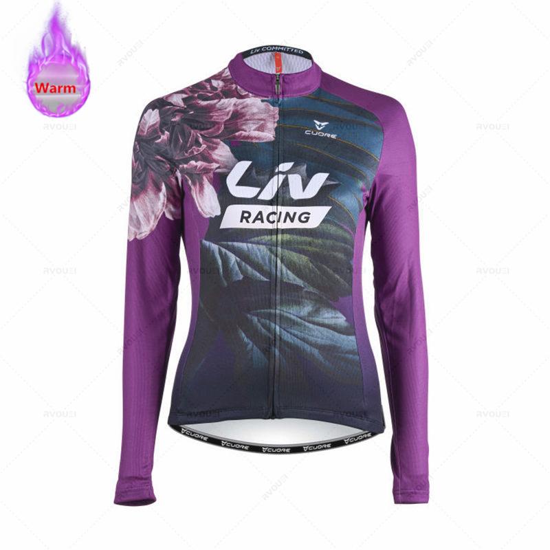 2026Women Winter Bicicleta Set Outdoor Thermal Fleece Cycling Clothing Road Bike Shirt MTB Jersey Bicycle Uniform Roupa Ciclismo