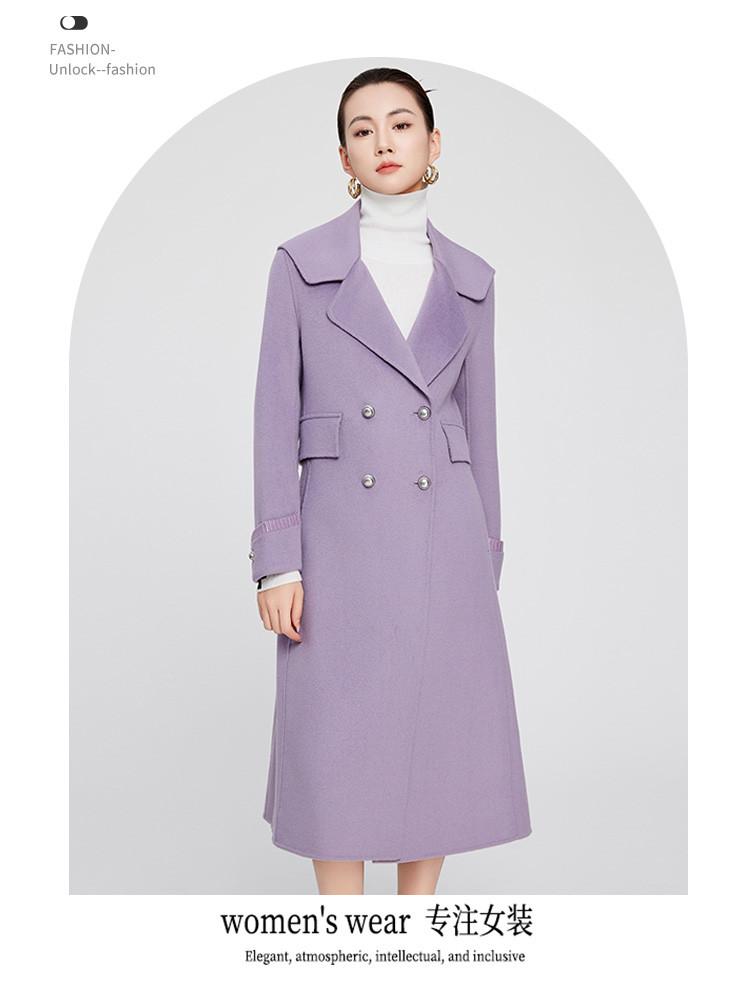 Sheep Wool Coat: Elegant Winter Temperament, Versatile for Commuting, Double-sided Woolen Women's Coat