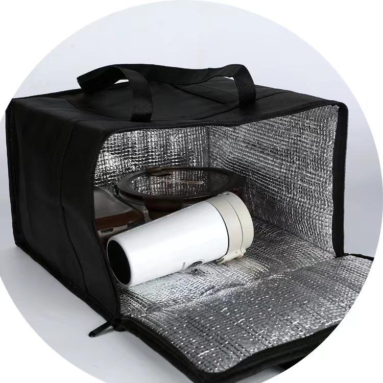 Waterproof Non-woven Fabric Insulated Bag with Reinforced Stripes & Large Capacity for Outdoor Use