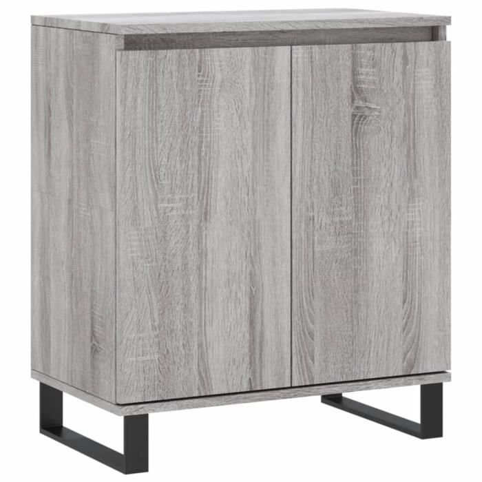VidaXL Buffet Sonoma gris 60x35x70 cm Bois d'ingénierie 827170