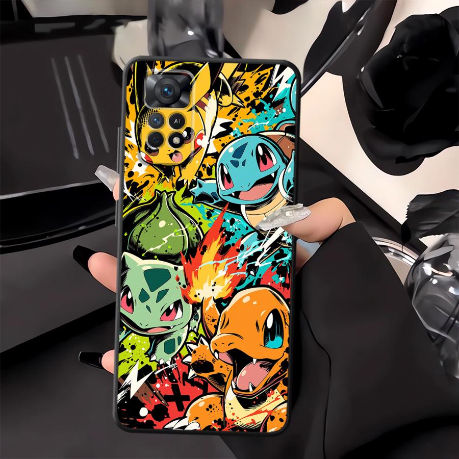 Cartoon Hot Pokemon Funda Phone Cover Case for Xiaomi Redmi Note 13 Pro Plus 10S 9S 11s 12s 7 8 14 11 10 9 12 Pro