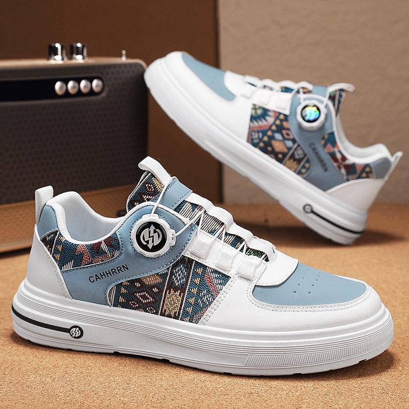 New Spring and Summer Trend Heightening Sports Running Shoes New Low-top Thick-soled Leather Surface Casual Versatile Breathable Board Shoes