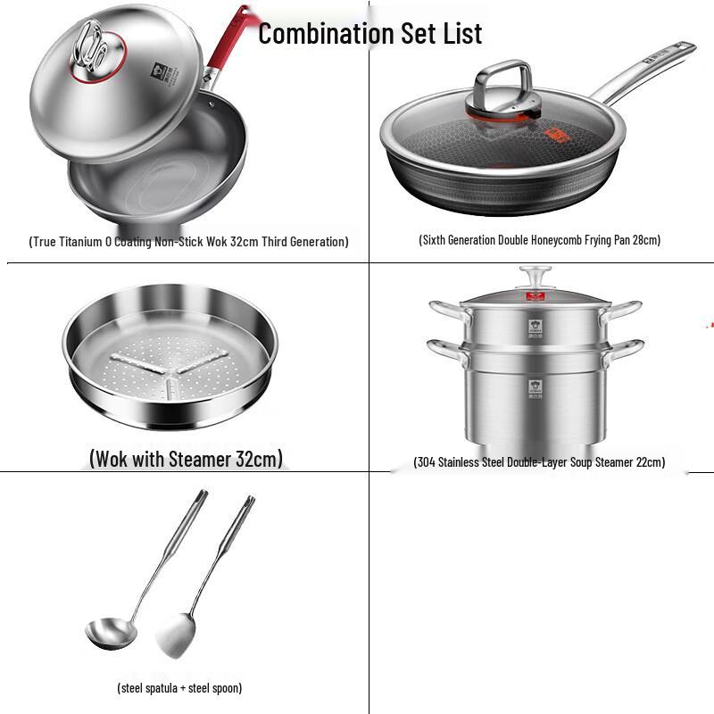 KBH 6-Piece Titanium Cookware Set
