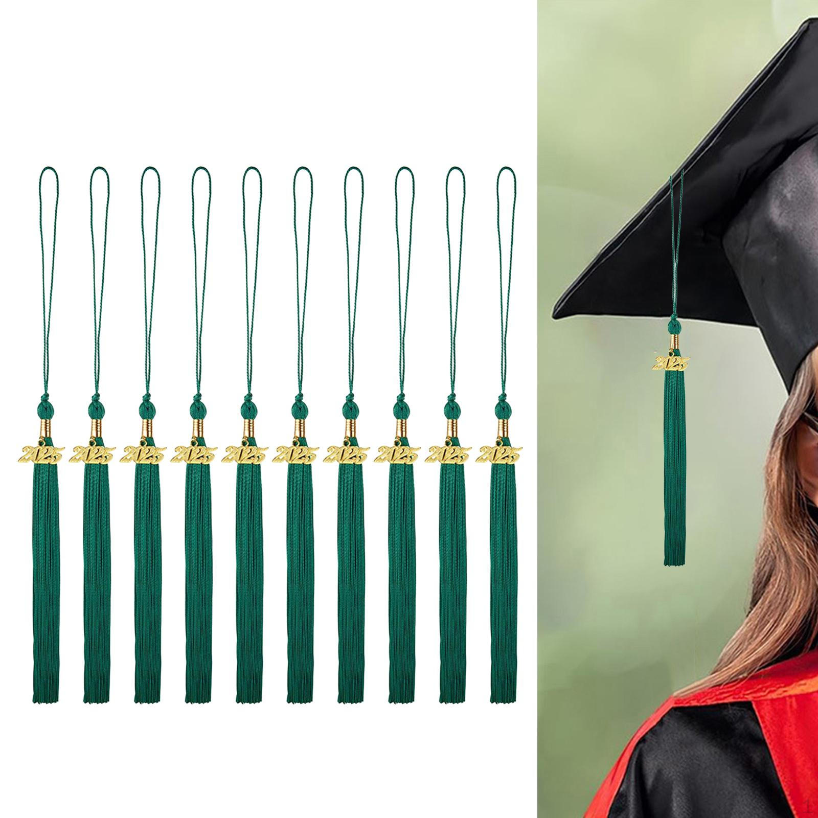 

10 Выпускных кисточек Праздничные принадлежности для зелёный