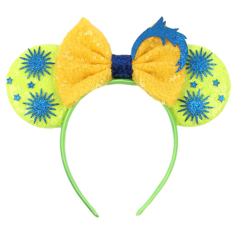 Nieuwste Mickey Mouse Oren Hoofdband Kid Adult Festival Party Pailletten Strik Haarband Vrouwen Baby Girl Party Haar Accessoires