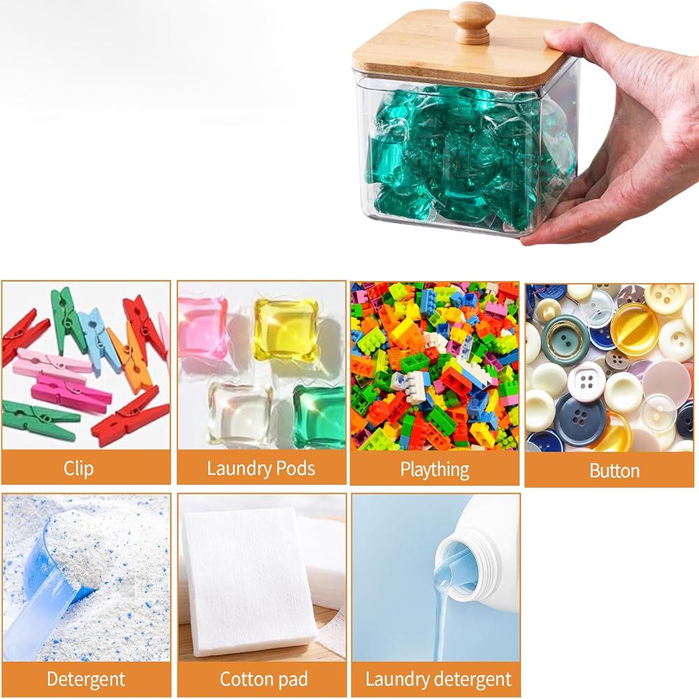 Laundry Storage Containers Washing Powder Storage Laundry Room Organizer Laundry Jars with Lids Labels Scoops Dryer Sheet Holder