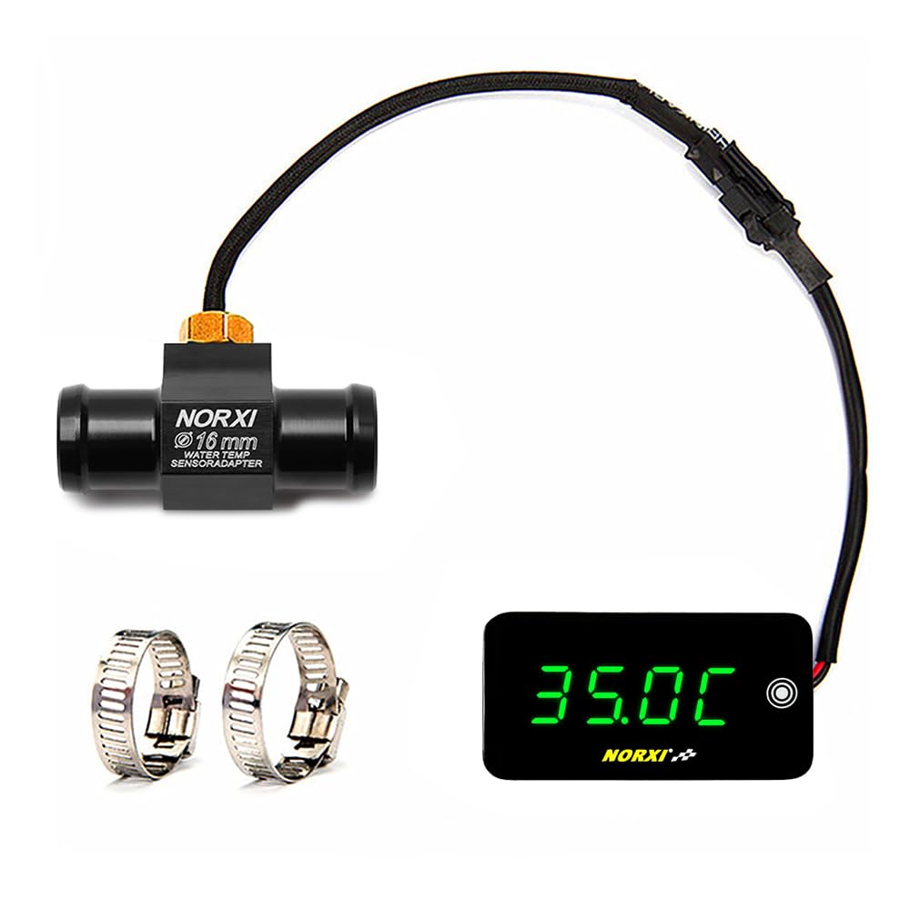 

NORXI Motorcycle Touch Screen Waterproof Multifunction Meter (Switch between 3 Displays Temperature/Voltage/Watch) Motorcycle