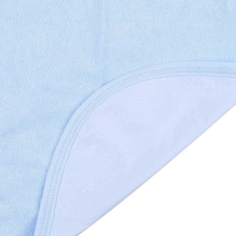 Elderly Waterproof Bib Adult Mealtime Saliva Towel Dining Apron Clothes Protector Light Blue M