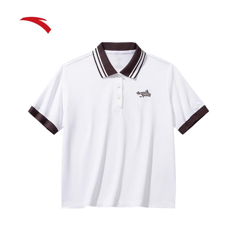 Anta Women s Retro Academy Style Quick-Dry Polo Shirt M