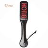 Lollipops Sex Double-deck Slave Paddle Butt Whip Faux Leather Spanking Flogger Bondage