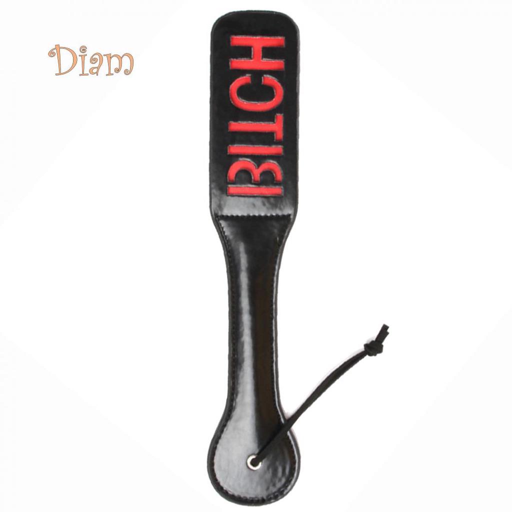 Lollipops Sex Double-deck Slave Paddle Butt Whip Faux Leather Spanking Flogger Bondage