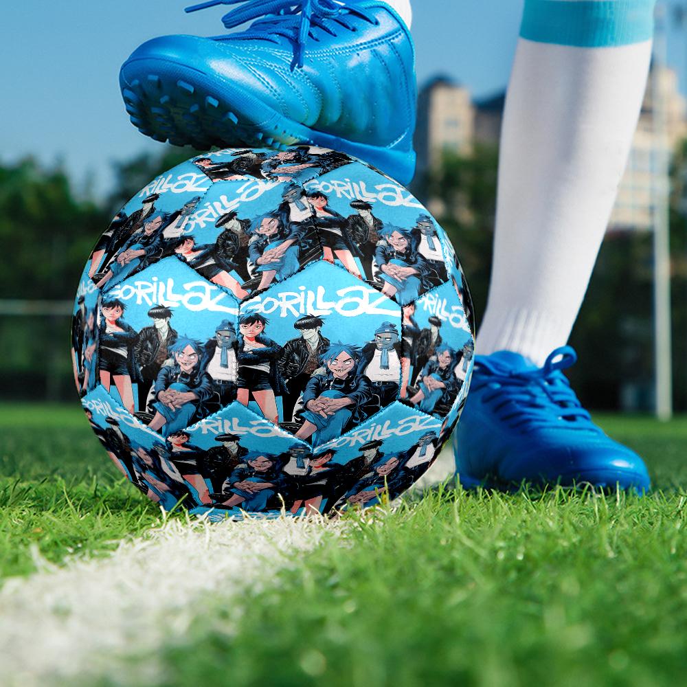 Gorillaz Theme Size 5 Soccer Ball, Suitable for Both Indoor and Outdoor Matches, a Gift Suitable for Everyone.