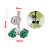 Kit Ugello Nebulizzatore a 4 Uscite 6mm Spruzzatore Atomizzante Anti-Goccia Nebulizzatore a Croce Sistema di Micro-Irrigazione per Giardino Strumento di Raffreddamento e Umidificazione
