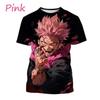 Camiseta con estampado 3D de Gojo Satoru e Itadoru Yuji para hombre,ropa de moda con gráfico de Jujutsu Kaiju,