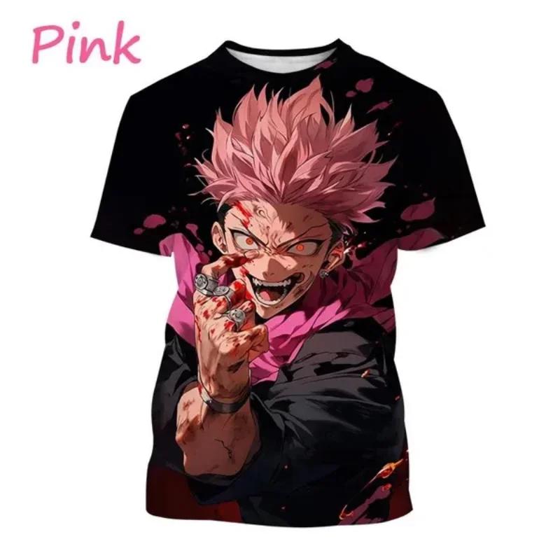 Camiseta con estampado 3D de Gojo Satoru e Itadoru Yuji para hombre,ropa de moda con gráfico de Jujutsu Kaiju,
