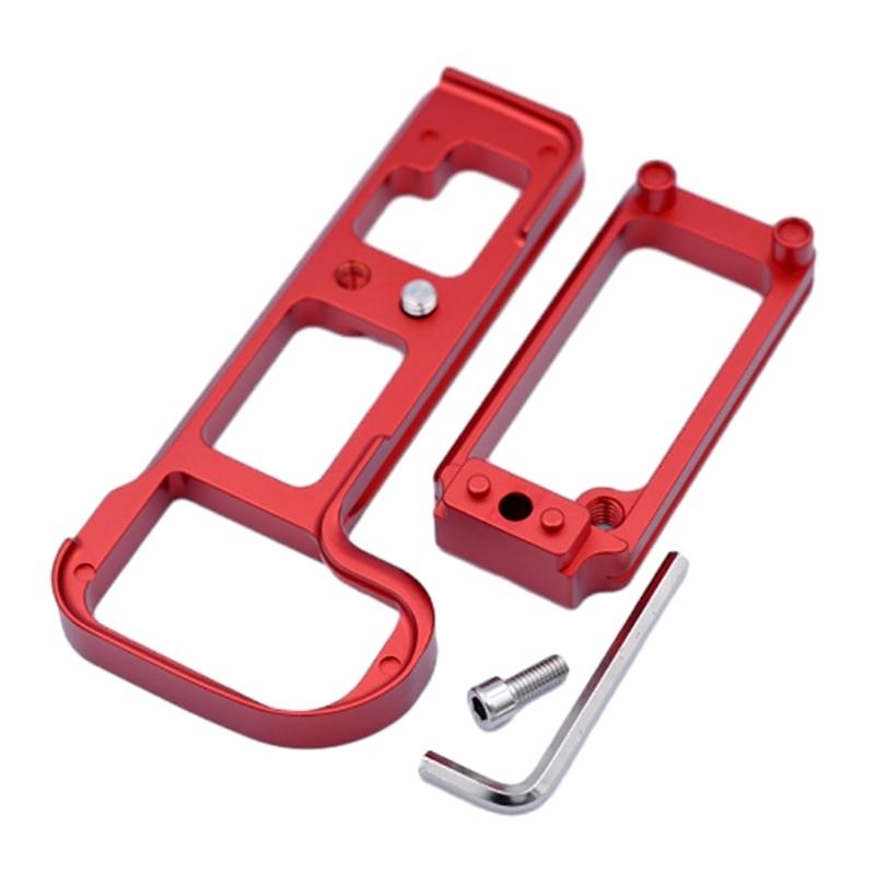 

Metal Camera Hand Grip Aluminum Alloy Quick Release Plate L Bracket Support Base Holder for Z7 Z6 Cameras червоний