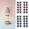 10 Pai Boy/Girl Brown/blue Decals Face Organ Paster Cartoon Eyes Stickers Anime Figurine Doll Eye Chips Paper
