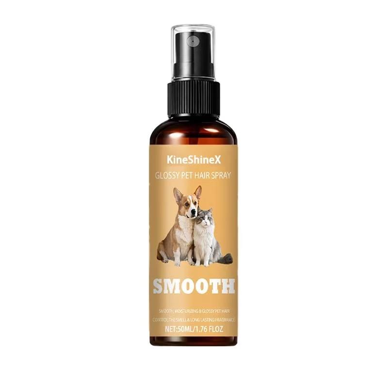 BUY 1 GET 2 FREE KineShineX Pet Coat Conditioning Spray for Dogs & Cats - Non-Greasy Hair Softening, Shinier Fur & Leave-In Detangling Care