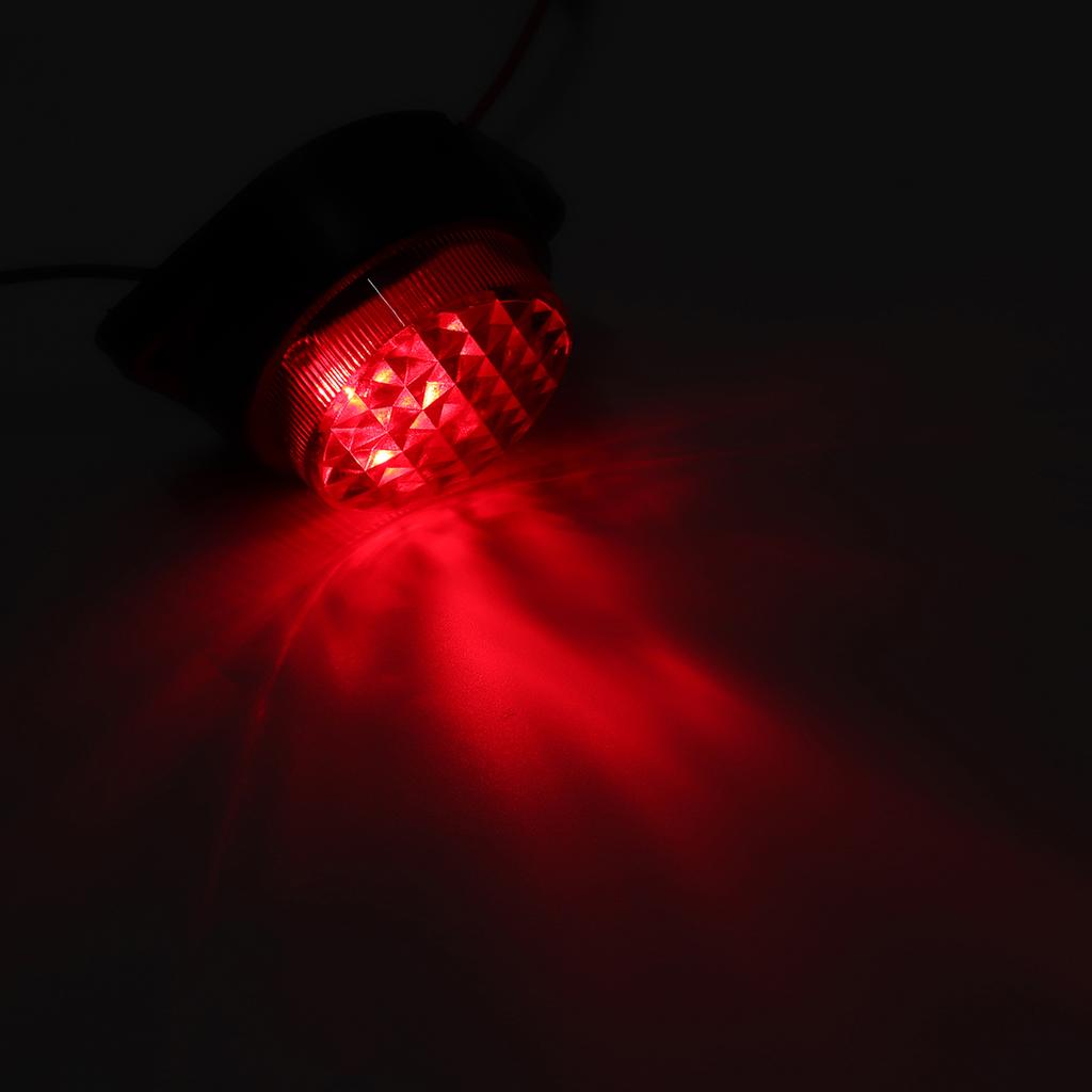 1PCS 24V Warning Light 6 LED Side Lights Clearance Trailer Orange White Red LED Truck Side Marker Lamp Truck Lorry