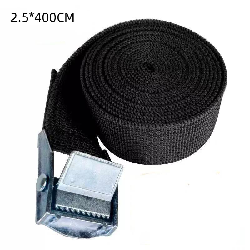 Durable Cargo Straps with Rust Proof Metal Buckle Multi Purpose Tie Down Belt for Car Motorcycle Bicycle Travel Use