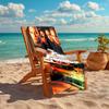 Ultra-Soft Beach Towel with Fast & Furious Theme,Ideal for Pool - Camping, Diving - Perfect Travel Essential, Vibrant Beach Towel.