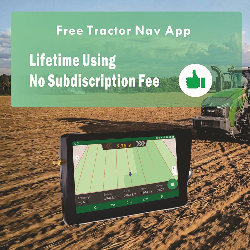 7" Portable GNSS Antenna for Tractor Harvester Navigation