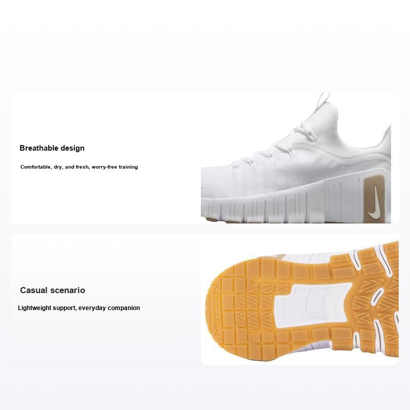 Nike Free Metcon 6 White Hemp Gum Men Sneakers Gum-Light-Brown FJ7127-105 40.5