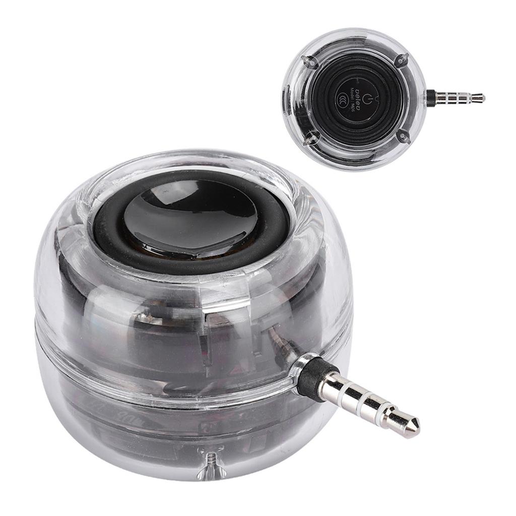 Portable Speaker with 3.5mm Plug Handsfree Speakers Audio Music Player for Phone Computer Use