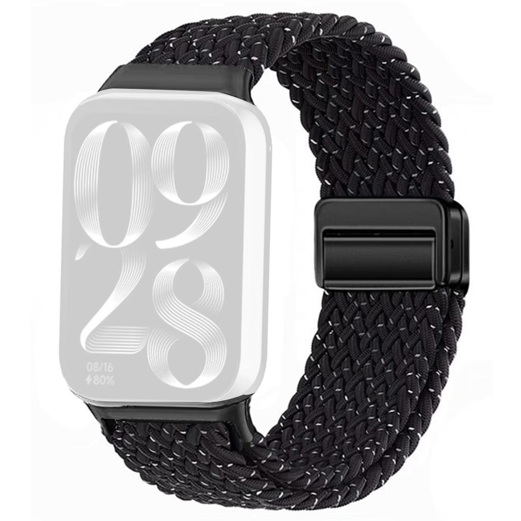 Watch Strap For Xiaomi Smart Band 9 Pro/Band 8 Pro/Redmi Watch 5/Watch 4 Magnetic Stretchy Nylon Woven Band