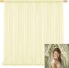 Chiffon Curtain Wedding Party Backdrop Baby Shower Drape Hotel Banquet Wrinkle Free Photo Background Wedding Curtain Decoration