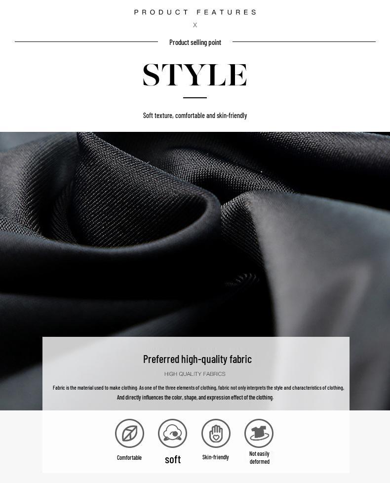 European & American Backless Ruched High-Waist One-Piece Swimsuit for Women - 2023 New Fashion Conservative Style