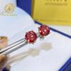 Iced Out Man 1CT 2CT 3CT Round VVS1 Moissanite Hip Hop Stud Earrings Pass Diamond Tester 925 Silver Moissanite Earrings