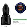 Dual Usb Car Charger Fast Phone Charge For Iphone 12 11 Pro Max 8 Plus Ipad Huawei Samsung Xiaomi Lg Quick Charge Qc 3.0 4.8a
