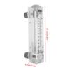 Meter Panel Type Glass Liquid Flowmetre Water  Measuring Meter 0.2‑2GPM/1‑7LPM Liquid Flowmeter Water  Meter