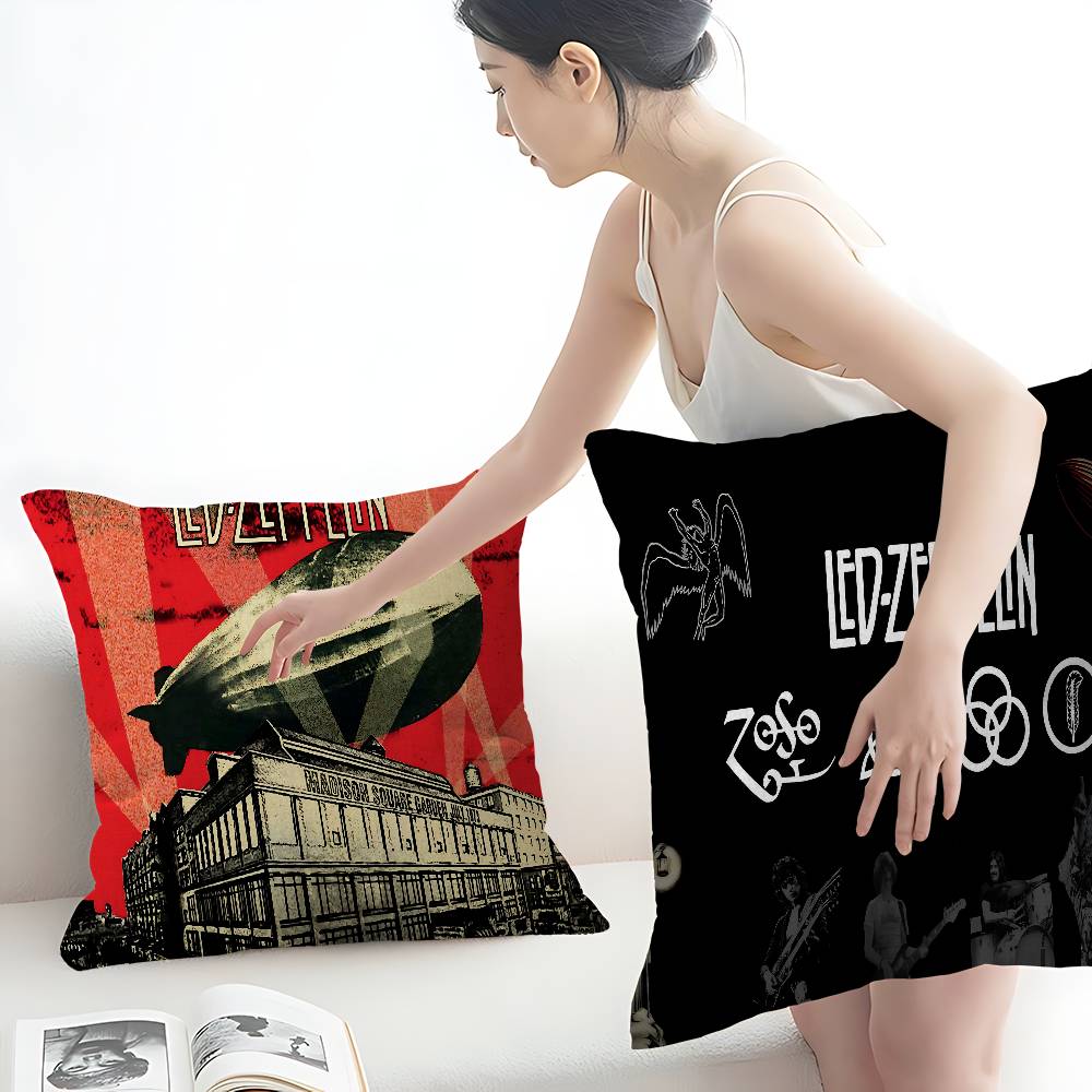 Classic Band L-Led Z-Zeppelin Pillow Cover For Bedroom Room And Living Room Sofa Decorative Cushion Cover