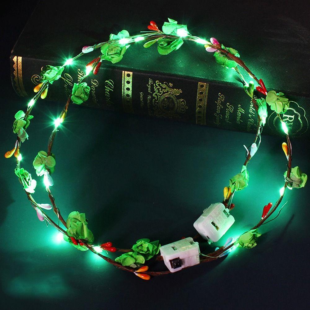 Bridesmaid Simulation Flower Seaside Glowing Wreath Beach Headband Wreath Headband Flower Crowns