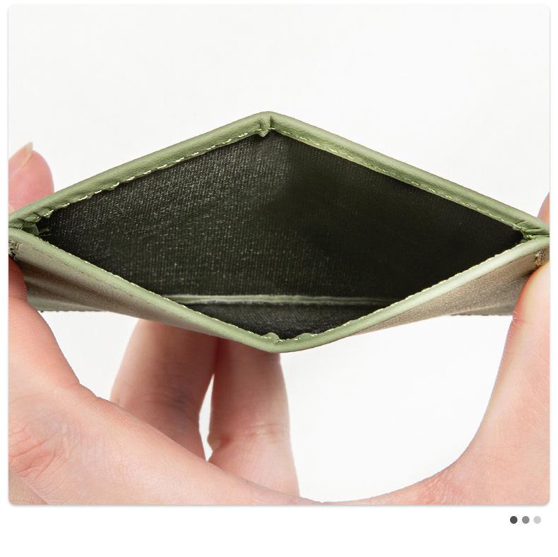 1Pc Pu Leather ID Card Holder Candy Color Bank Credit Card Box Multi Slot Slim Card Wallet Women Men Business Cards Cover Case