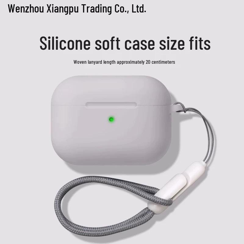 Solid Gray Silicone Case for AirPods Pro 2nd Gen & AirPods 3