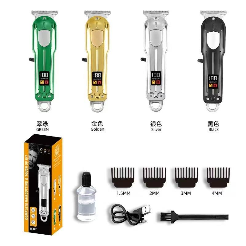 

Spicy hair styling electric clippers, salon-grade hair clippers, high-power digital display men s home electric clippers. [hairdressing device] black