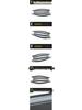 MG5 Model Rain Deflectors with Bright Plastic Strips - Trim Decoration Stickers for MG 21 Car Accessories