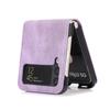 Étui Fin en Cuir de Luxe pour Samsung Galaxy Z Flip 6 5 4 3 5G Flip3 Anti-choc Emplacement Cartes Housse de Protection Téléphone Coque Affaires
