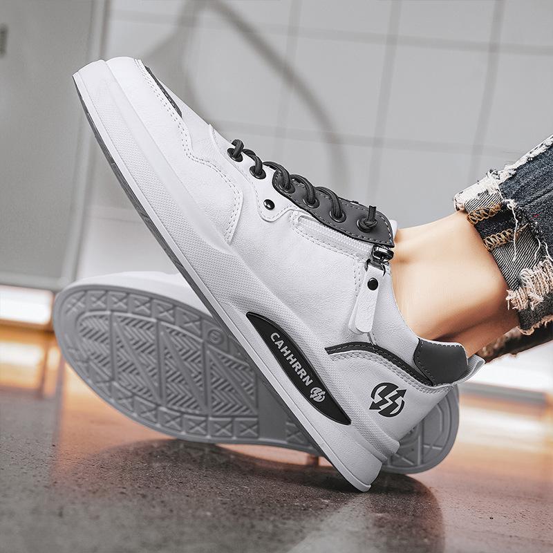 New men's shoes spring white shoes comfortable breathable sports board shoes light and durable low-top men's casual shoes