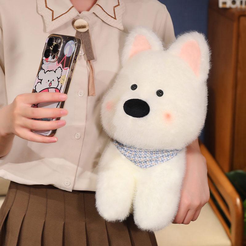 Cute West Highland White Terrier Puppy Plush Doll Toy for Kids - Perfect for Dog Lovers and Birthdays