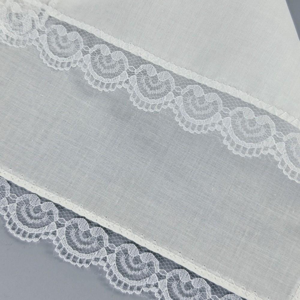 6Pcs Small Size Wedding Handkerchief Pure White Small Square Towel Elegant Lace Handkerchief