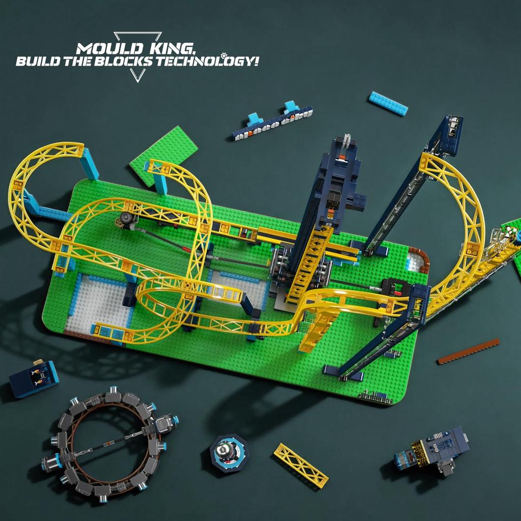 Mould King 11031 Space Elevator Motorized Coaster Amusement Park Building Blocks 3118 Pieces Motorized Light Up Adult Gift Wrapping Available